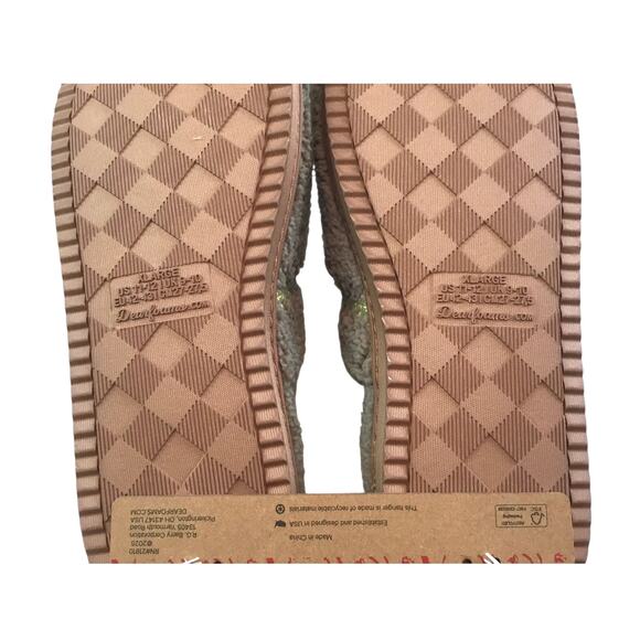 Dearfoam Slippers NWT Cozy Comfort Green Slip-On XLarge Size 11-12 - Picture 6 of 6
